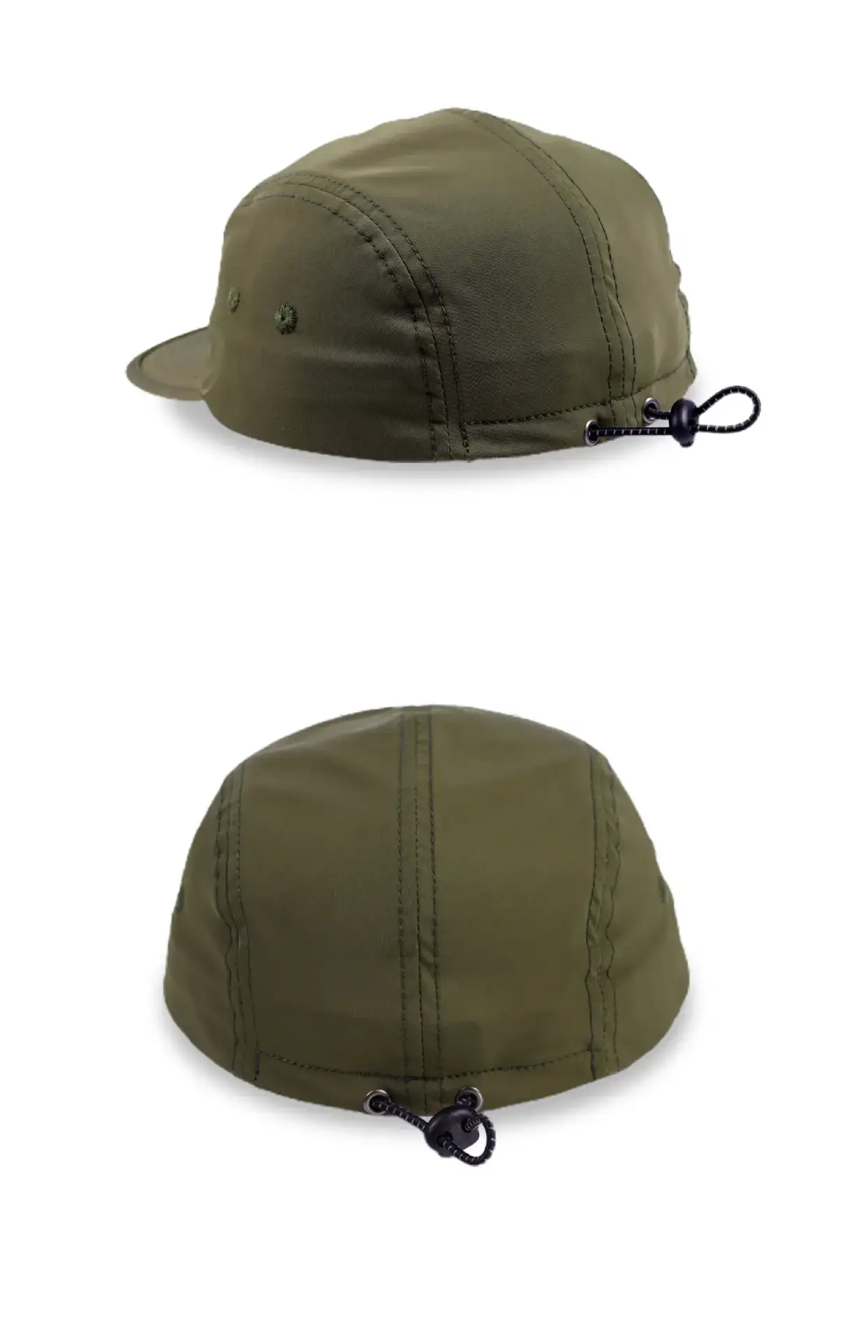 Green Flat-Brim Baseball Cap for Women & Men — feature 7