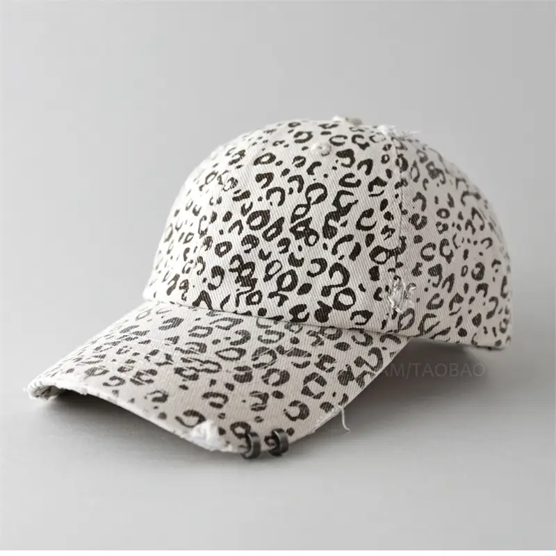 Leopard Print Baseball Cap for Women Sunshade Cap - Image 3