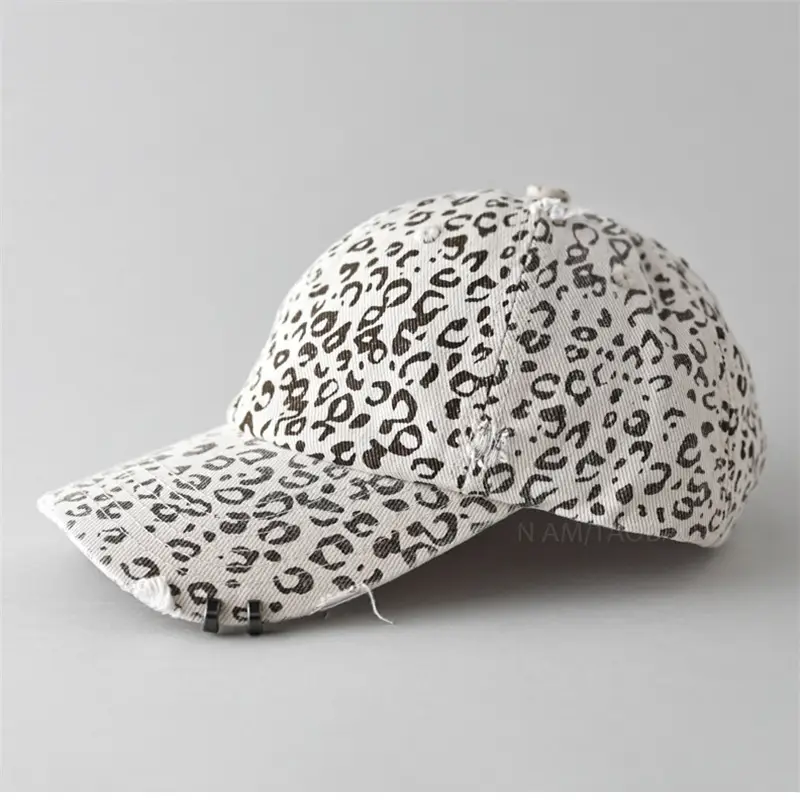 Leopard Print Baseball Cap for Women Sunshade Cap - Image 4