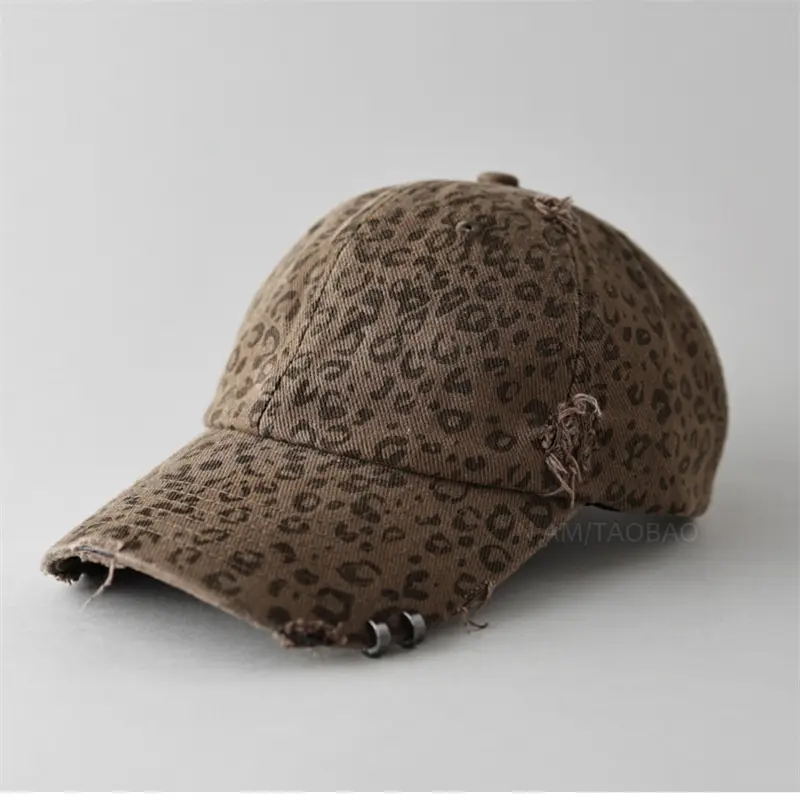 Leopard Print Baseball Cap for Women Sunshade Cap - Image 5