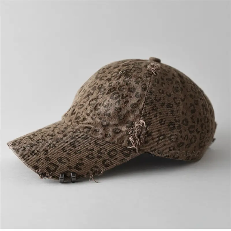 Leopard Print Baseball Cap for Women Sunshade Cap - Image 6