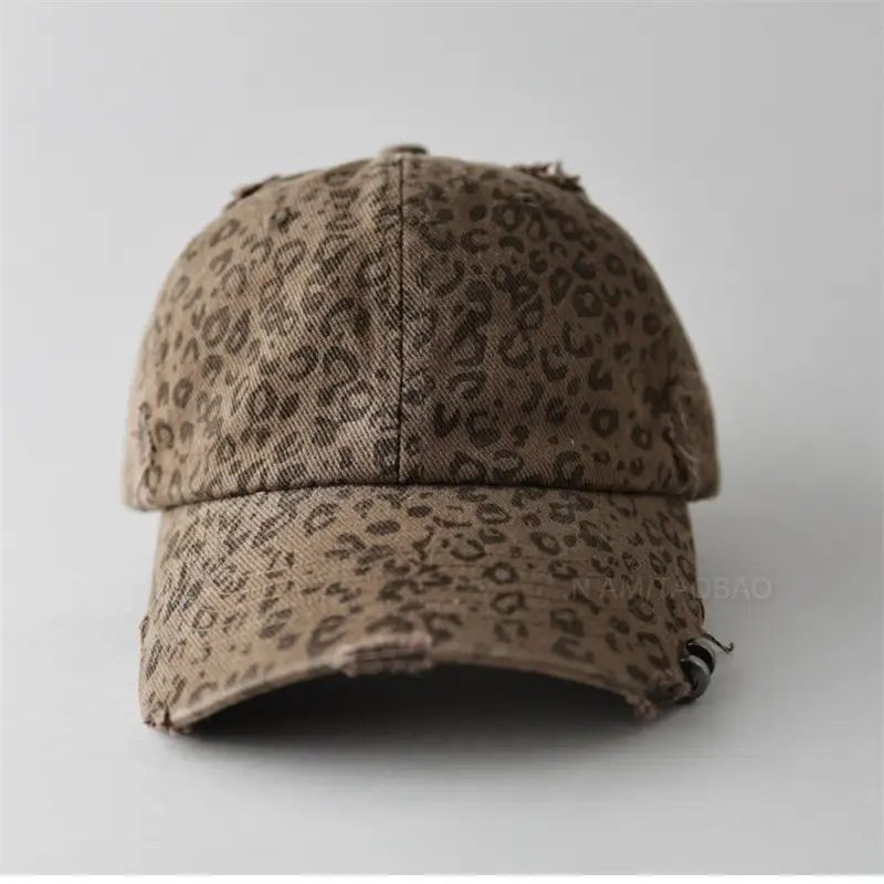 Leopard Print Baseball Cap for Women Sunshade Cap - Image 7
