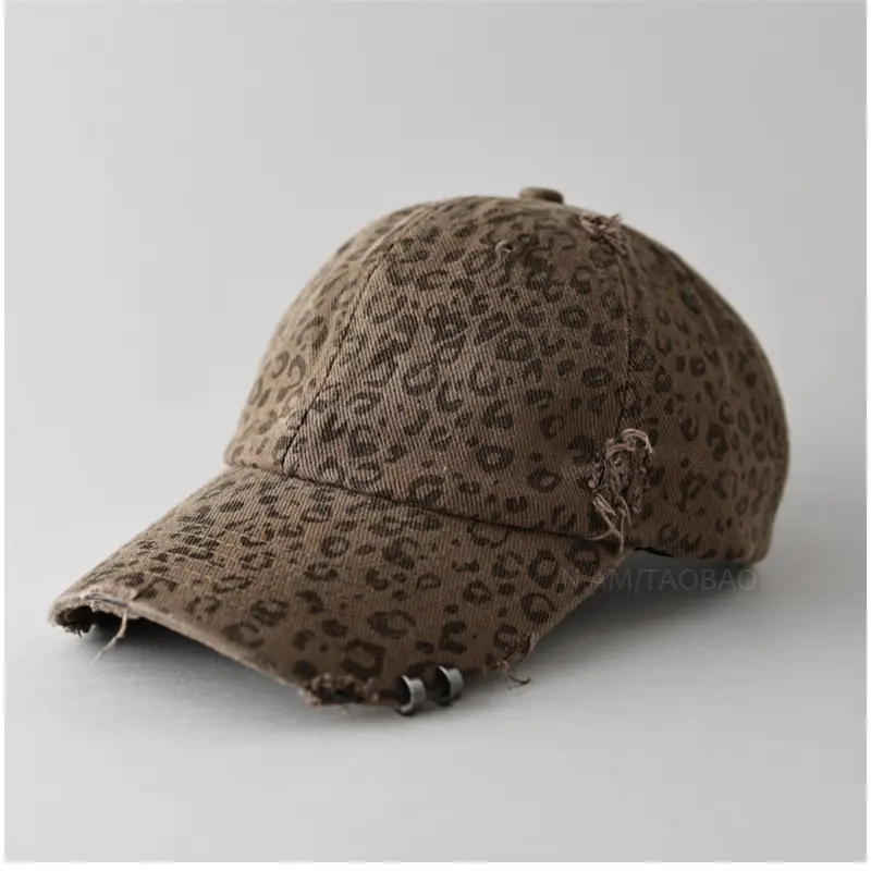 Leopard Print Baseball Cap for Women Sunshade Cap - Image 2