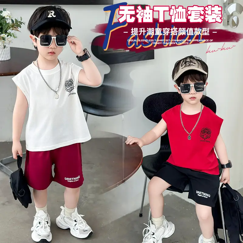 Boys Red T-Shirt Short Sleeve Summer 2025 - Image 4