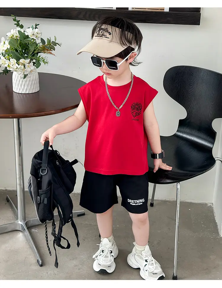 Boys Red T-Shirt Short Sleeve Summer 2025 — feature 10