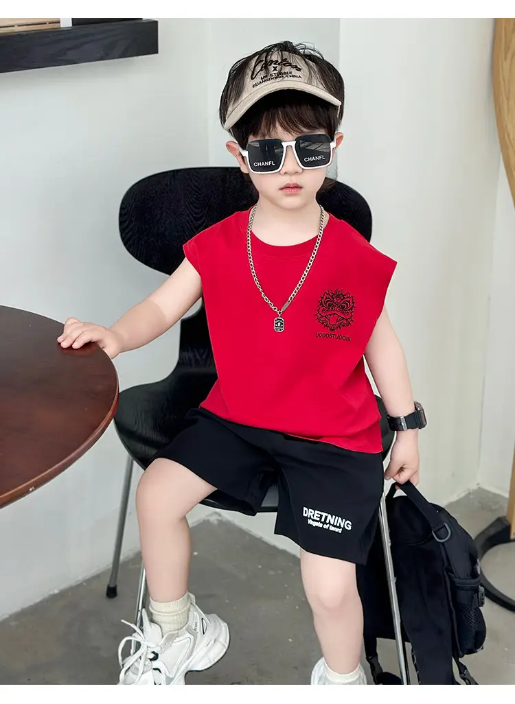 Boys Red T-Shirt Short Sleeve Summer 2025 — feature 11