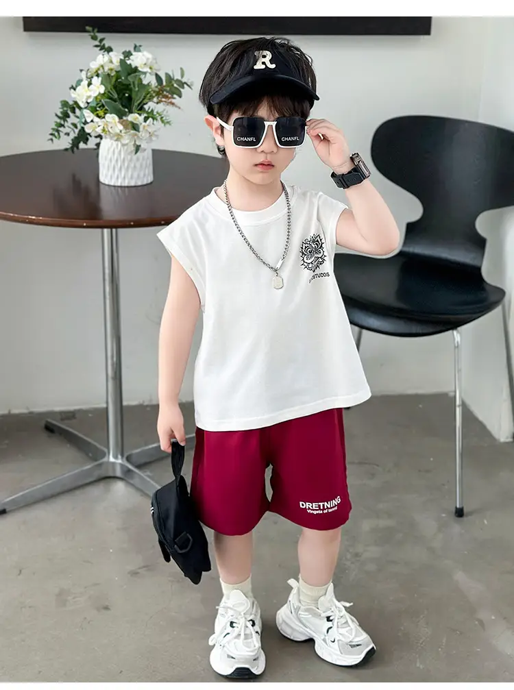 Boys Red T-Shirt Short Sleeve Summer 2025 — feature 17
