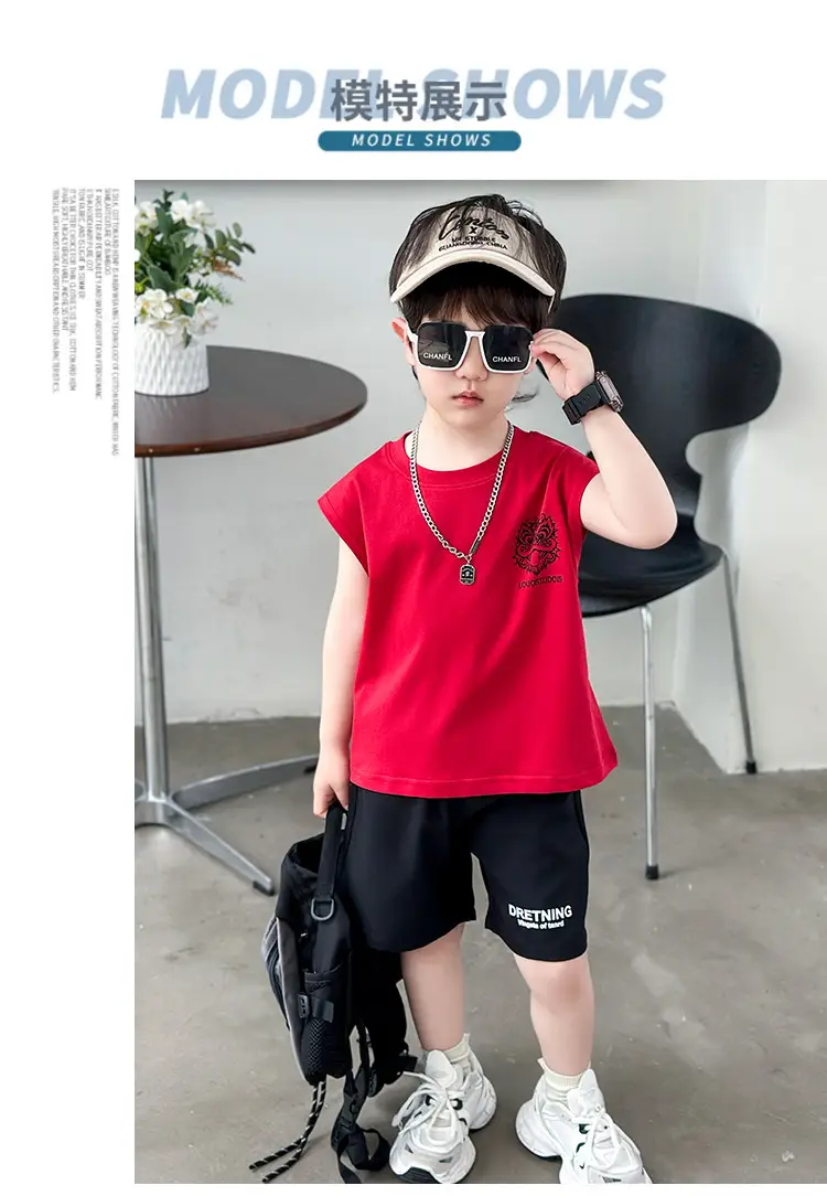 Boys Red T-Shirt Short Sleeve Summer 2025 — feature 7