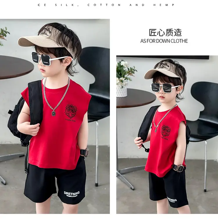 Boys Red T-Shirt Short Sleeve Summer 2025 — feature 8