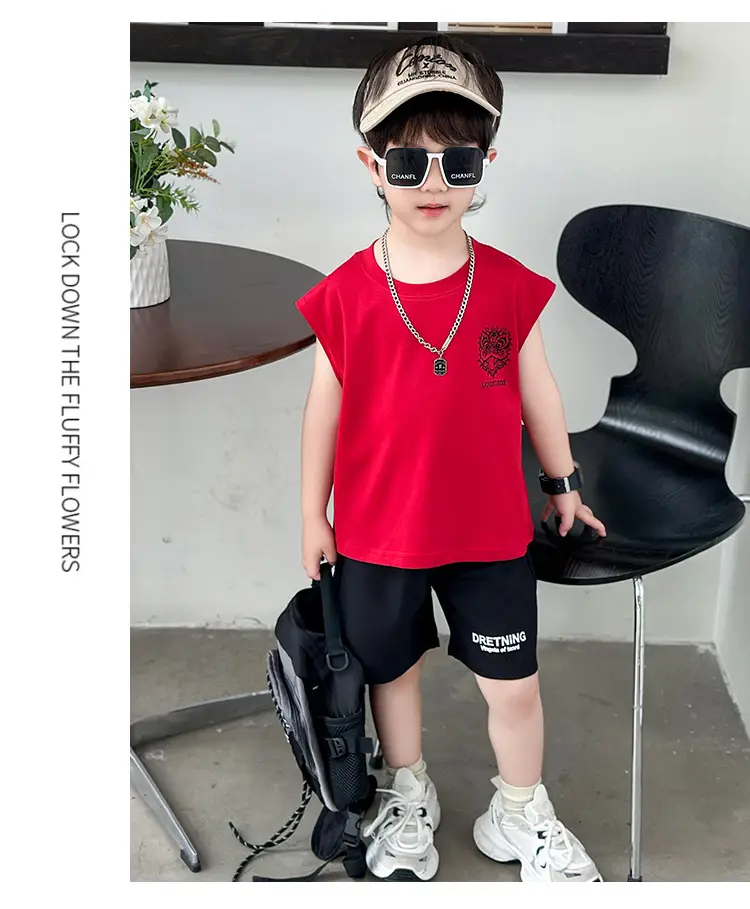 Boys Red T-Shirt Short Sleeve Summer 2025 — feature 9