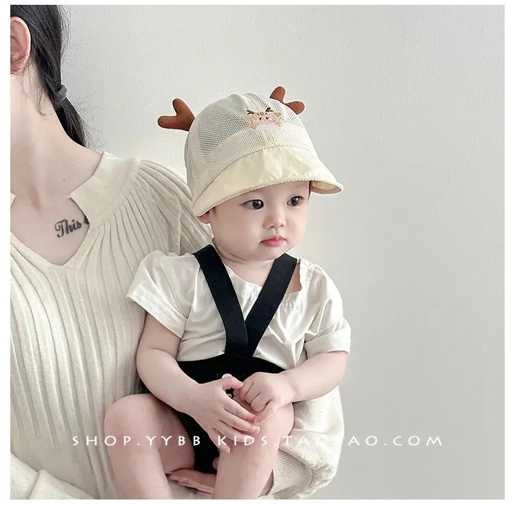 Cute Deer Antlers Sun Hats for Kids Summer — feature 1