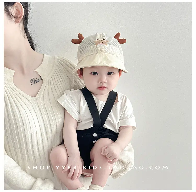 Cute Deer Antlers Sun Hats for Kids Summer — feature 2