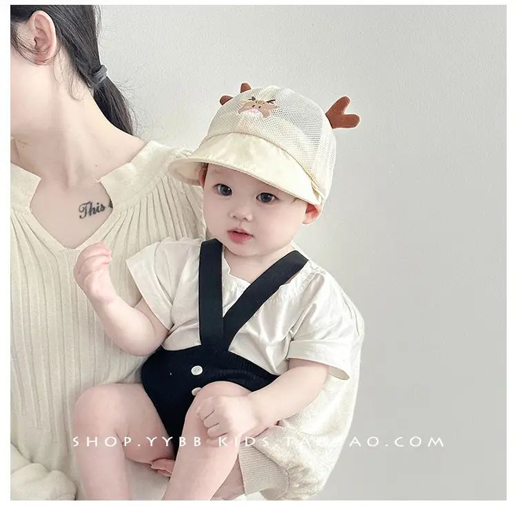 Cute Deer Antlers Sun Hats for Kids Summer — feature 3