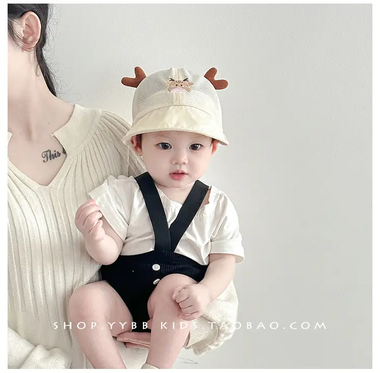 Cute Deer Antlers Sun Hats for Kids Summer — feature 4