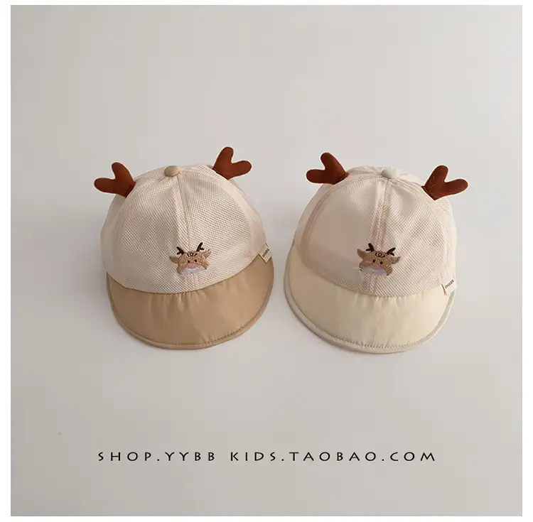 Cute Deer Antlers Sun Hats for Kids Summer — feature 6