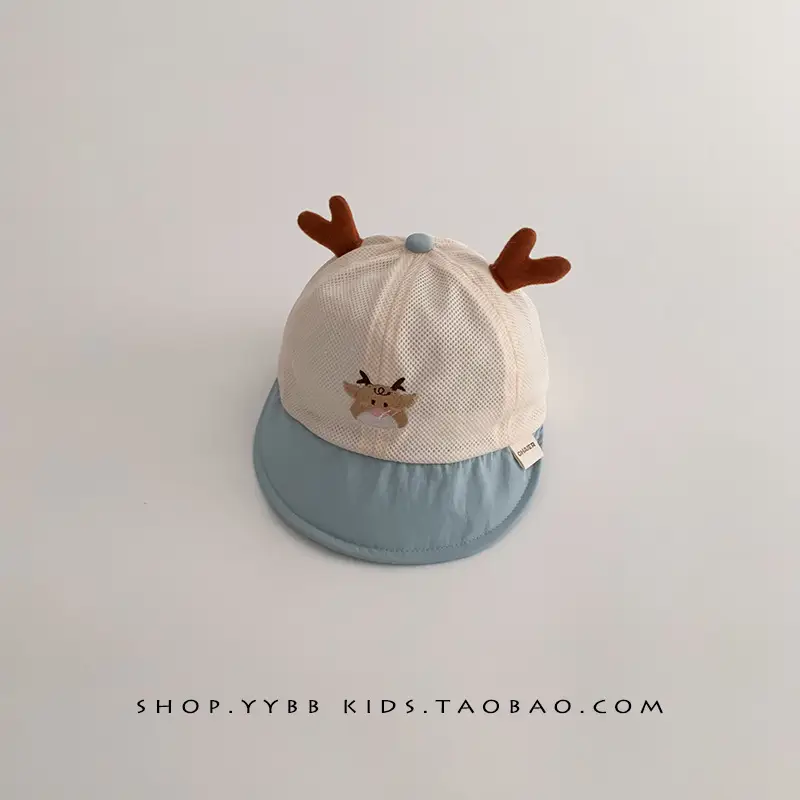 Cute Deer Antlers Sun Hats for Kids Summer - Image 3