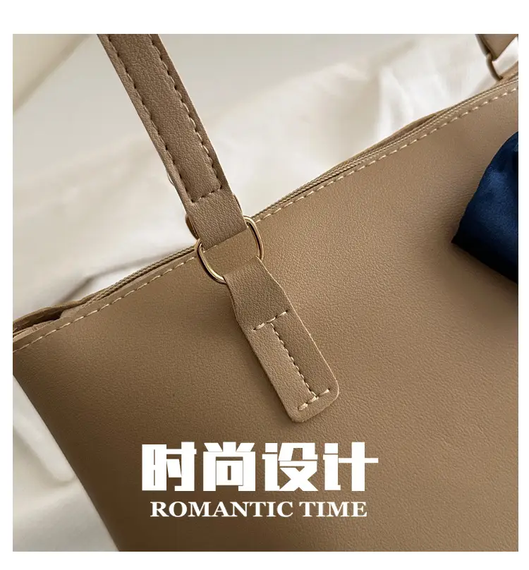 Beige Retro Shoulder Bag for Women Large Capacity — feature 6