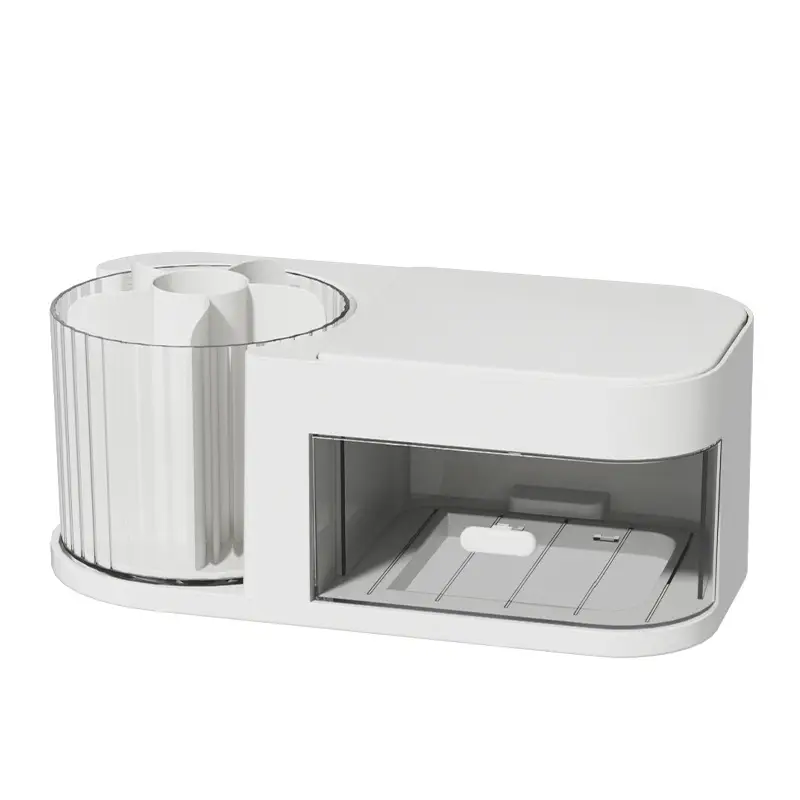 Wholesale Makeup Brush Storage with Rotatable Organizer - Image 8