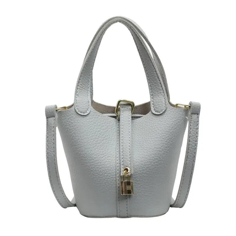 Women's Yellow Leather Shoulder Messenger Bag Set - Image 16