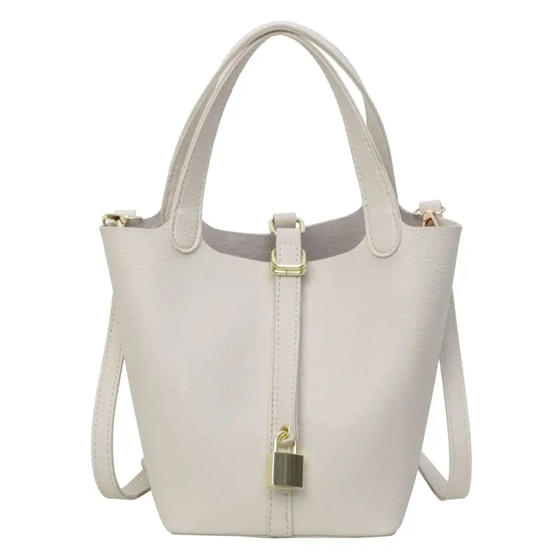 Women's Yellow Leather Shoulder Messenger Bag Set - Image 2