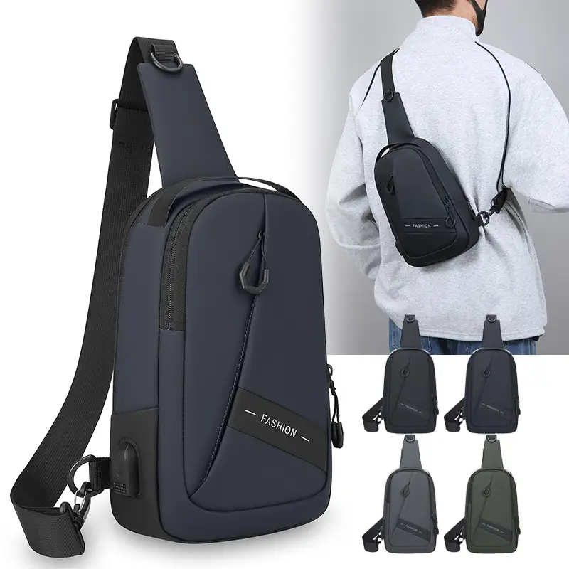 Men's PU Leather Crossbody Bag with Phone Holder - Image 6