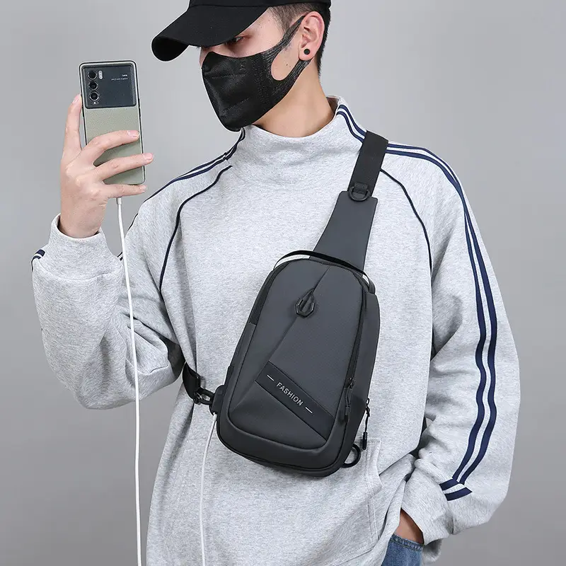 Men's PU Leather Crossbody Bag with Phone Holder - Image 8