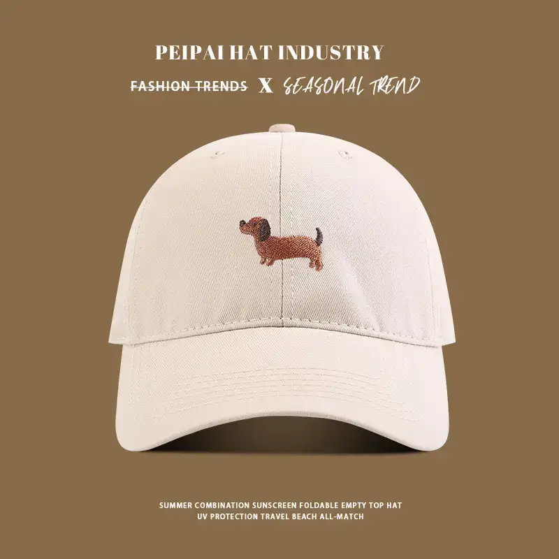 Tan Pea Hat for Girls Boys Casual Wear - Image 2