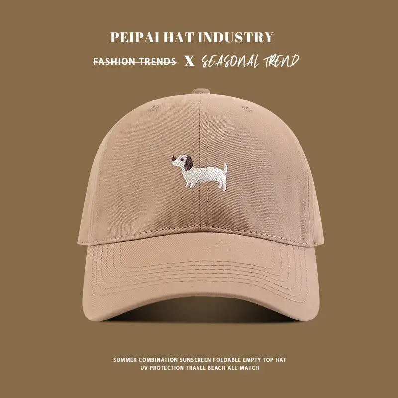 Tan Pea Hat for Girls Boys Casual Wear - Image 3