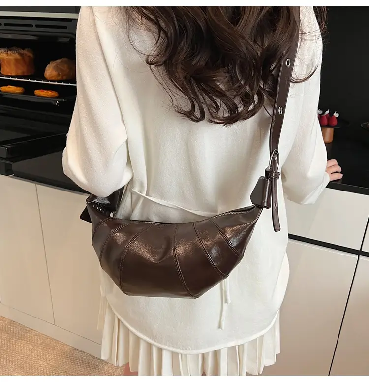 Women's Brown Leather Shoulder Crossbody Bag 2025 — feature 14