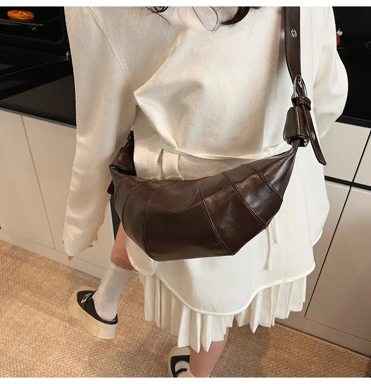Women's Brown Leather Shoulder Crossbody Bag 2025 — feature 15
