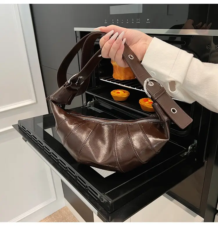 Women's Brown Leather Shoulder Crossbody Bag 2025 — feature 17