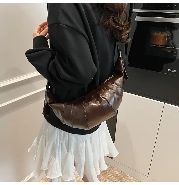 Women's Brown Leather Shoulder Crossbody Bag 2025 — feature 20