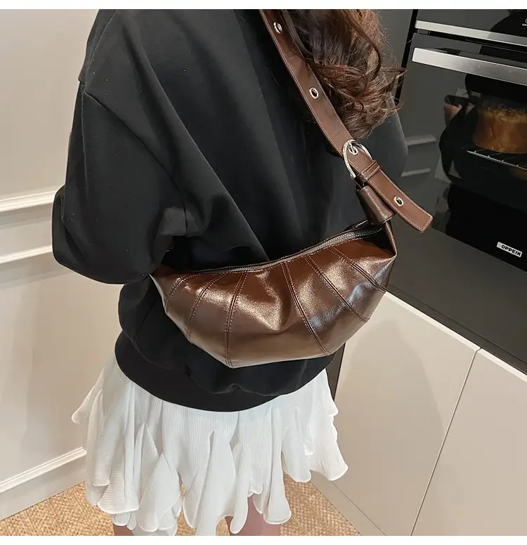 Women's Brown Leather Shoulder Crossbody Bag 2025 — feature 21