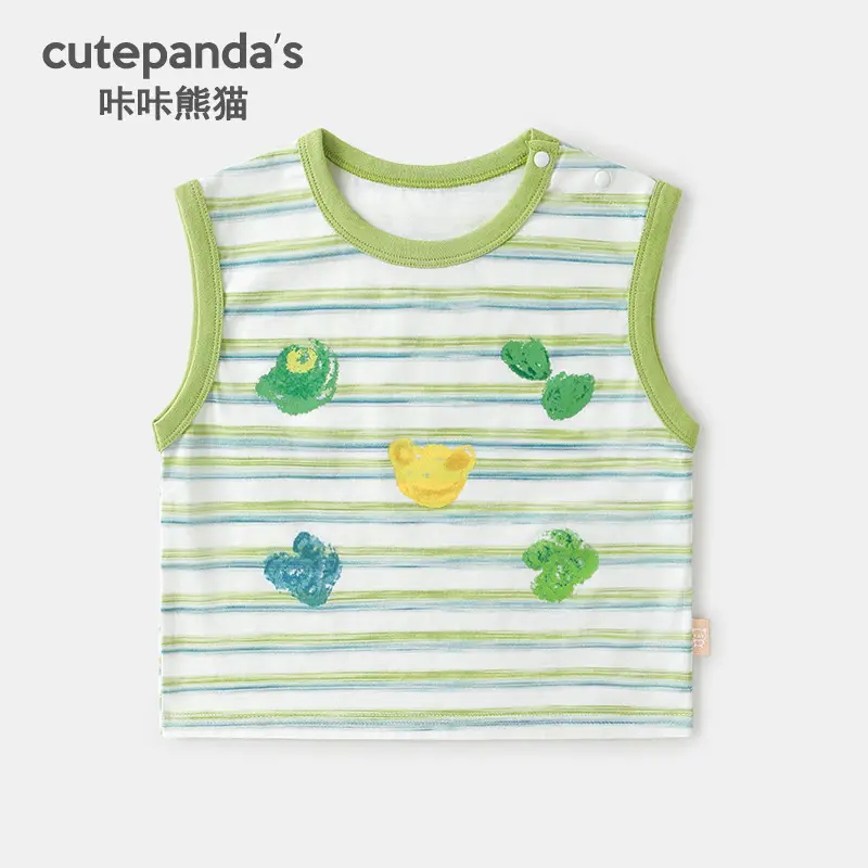 Kaka Panda Boys Vest Sleeveless Baby Summer Wear - Image 2