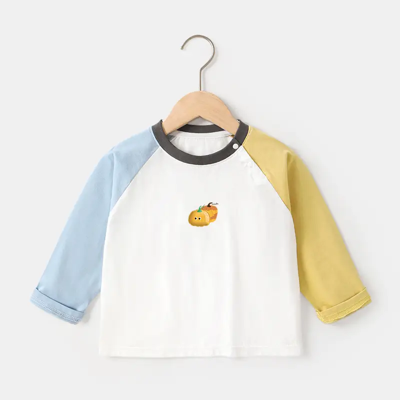 Boys Long Sleeve T-Shirt Baby Spring Dress Cartoon Base Shirt - Image 3