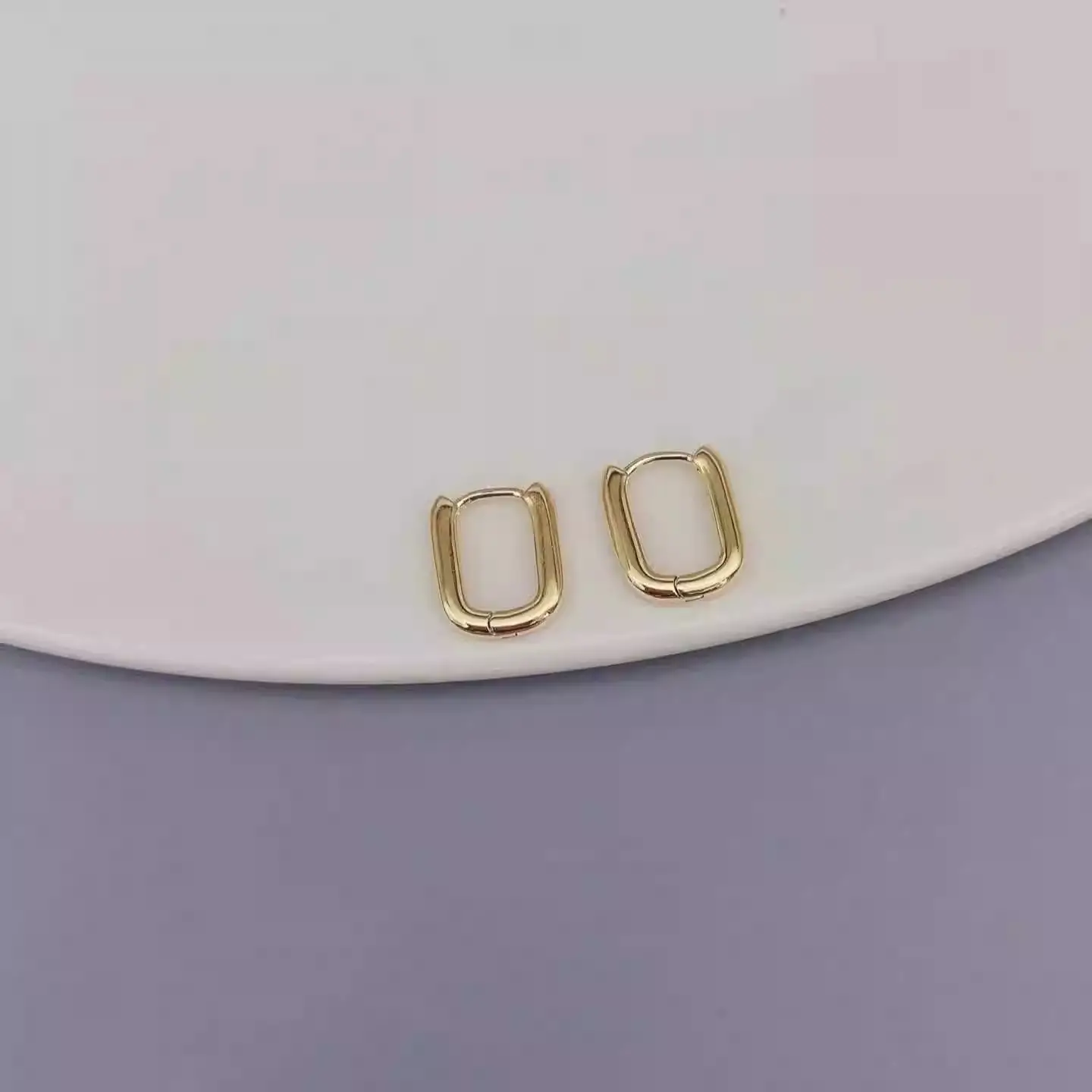 Golden Square Ear Buckle Women's Earrings 2025 - Image 4