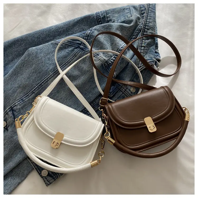 Vintage Brown Lock Shoulder Bag for Women 2025 — feature 26
