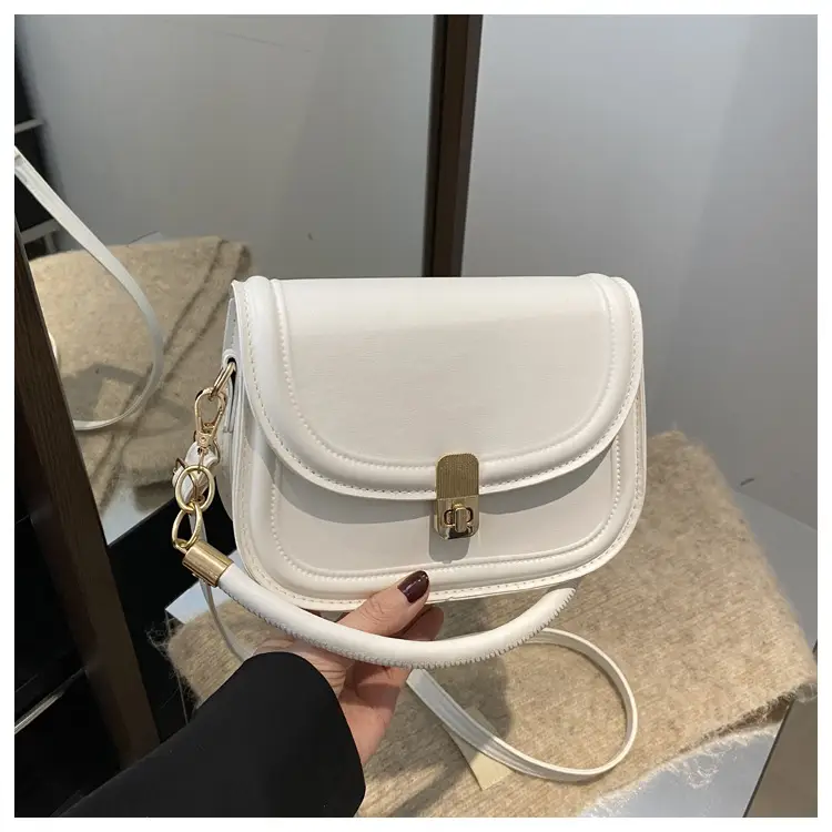 Vintage Brown Lock Shoulder Bag for Women 2025 - Image 2