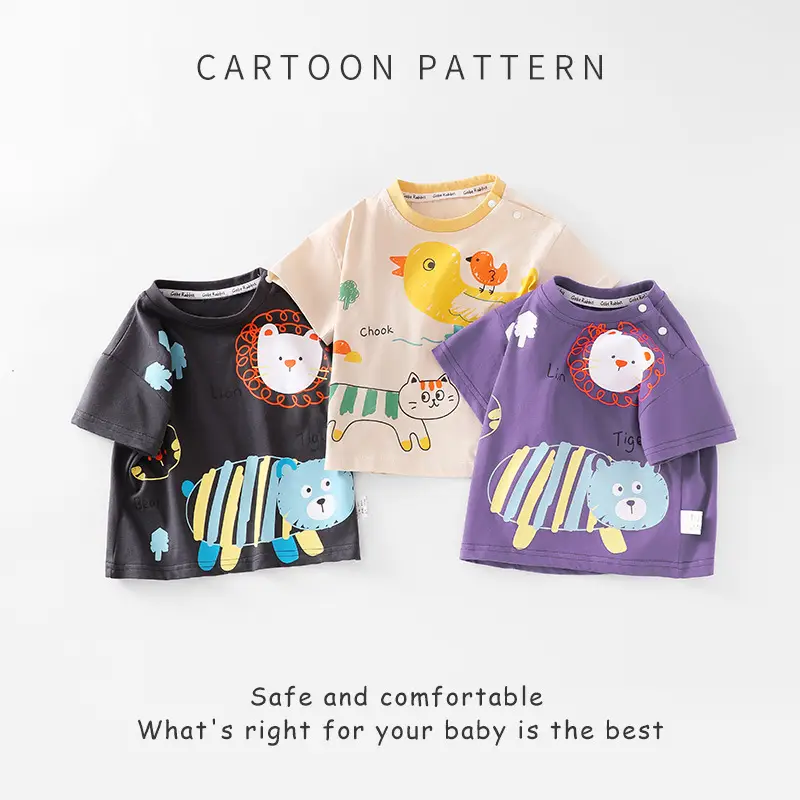 Boys Cotton T-Shirt Summer 2025 New - Image 4