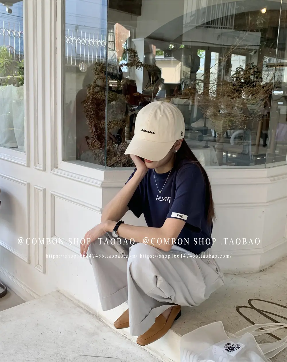 Korean-style Baseball Cap Navy Blue Women's Spring Summer Sunshade — feature 12