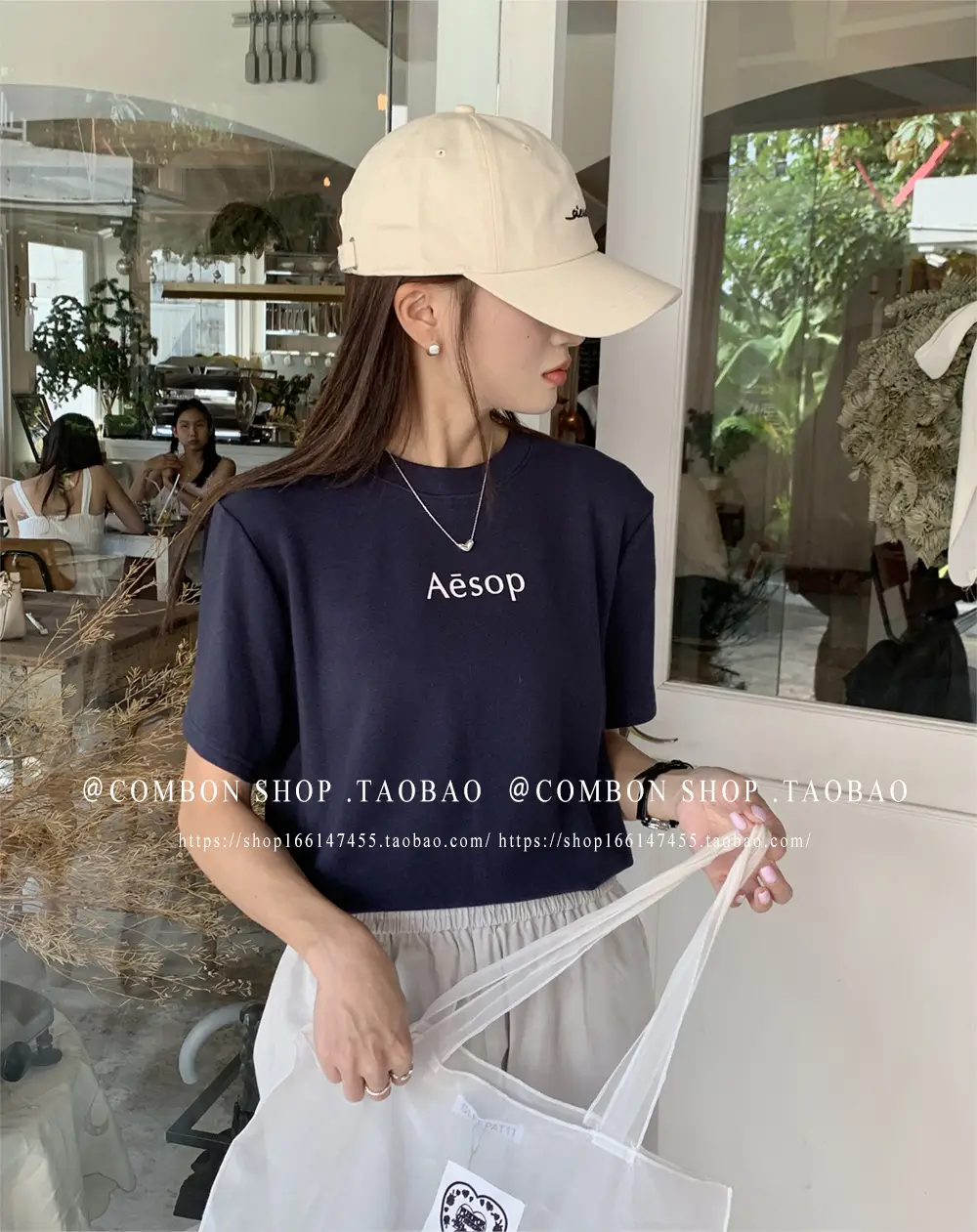 Korean-style Baseball Cap Navy Blue Women's Spring Summer Sunshade — feature 20
