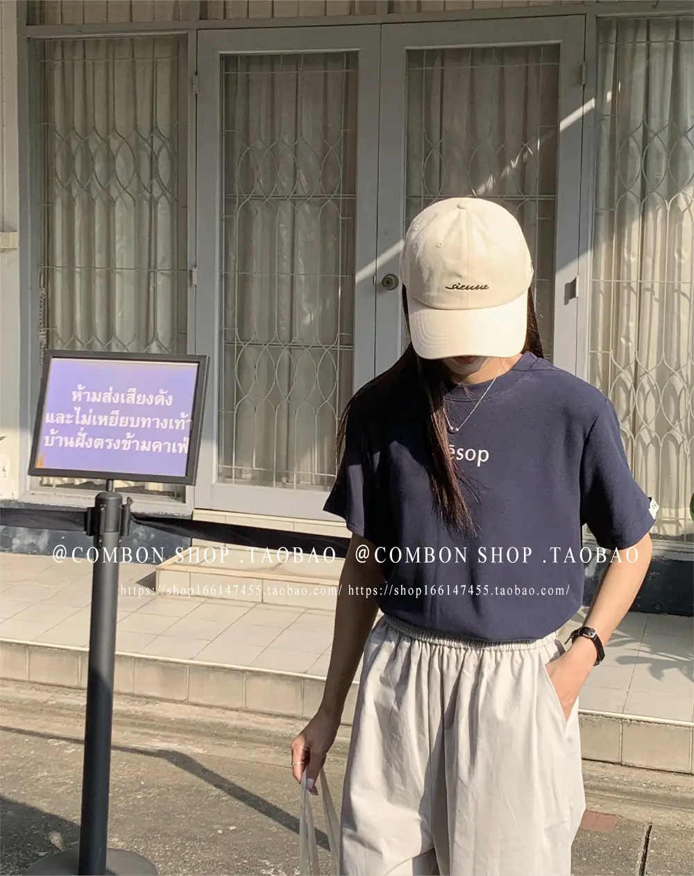 Korean-style Baseball Cap Navy Blue Women's Spring Summer Sunshade — feature 22