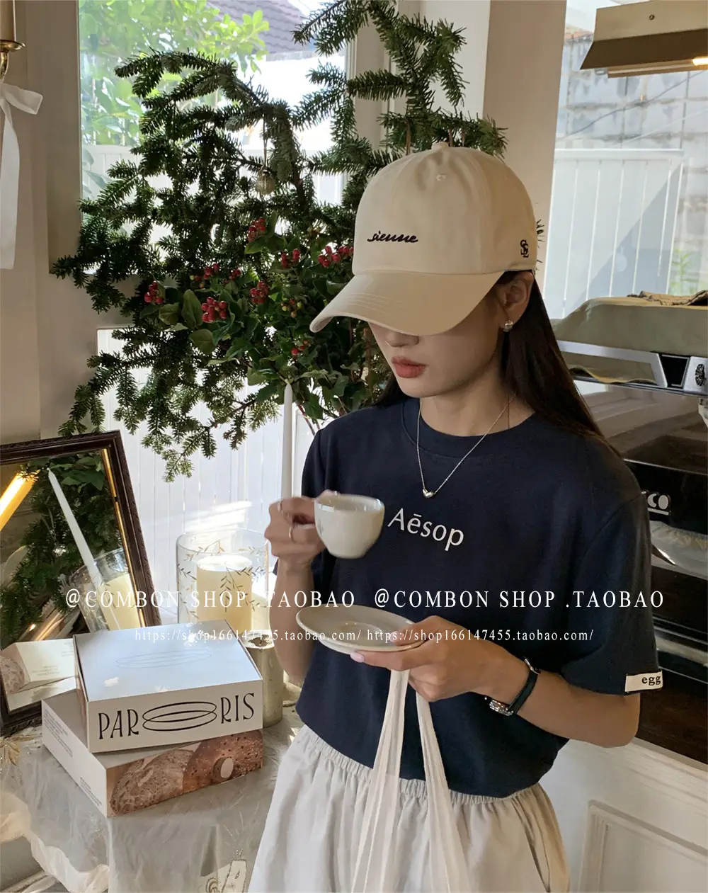 Korean-style Baseball Cap Navy Blue Women's Spring Summer Sunshade — feature 8