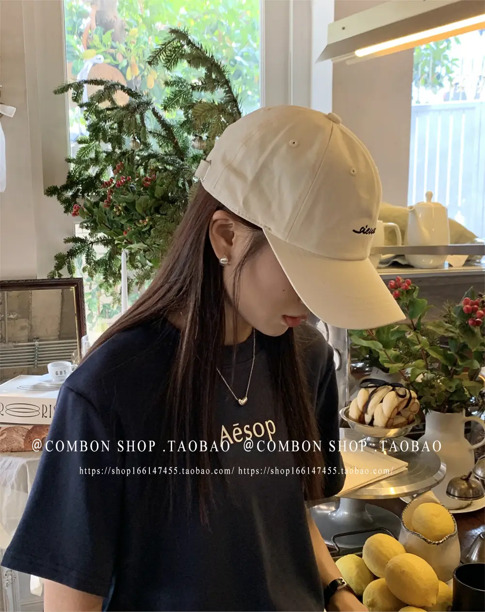 Korean-style Baseball Cap Navy Blue Women's Spring Summer Sunshade — feature 9