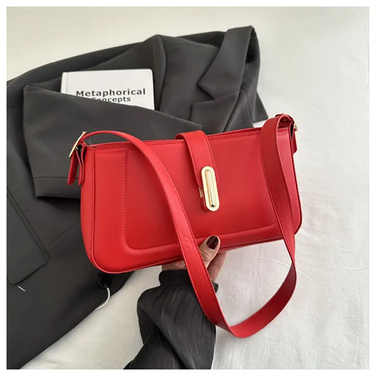 Red 2025 Retro Flip Bag for Women