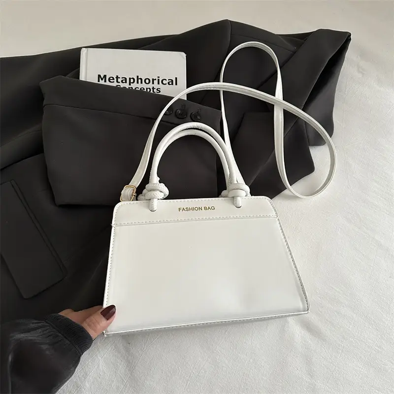 FASHION MG Brown Beige Linen Shoulder Bag Women 2025 - Image 2