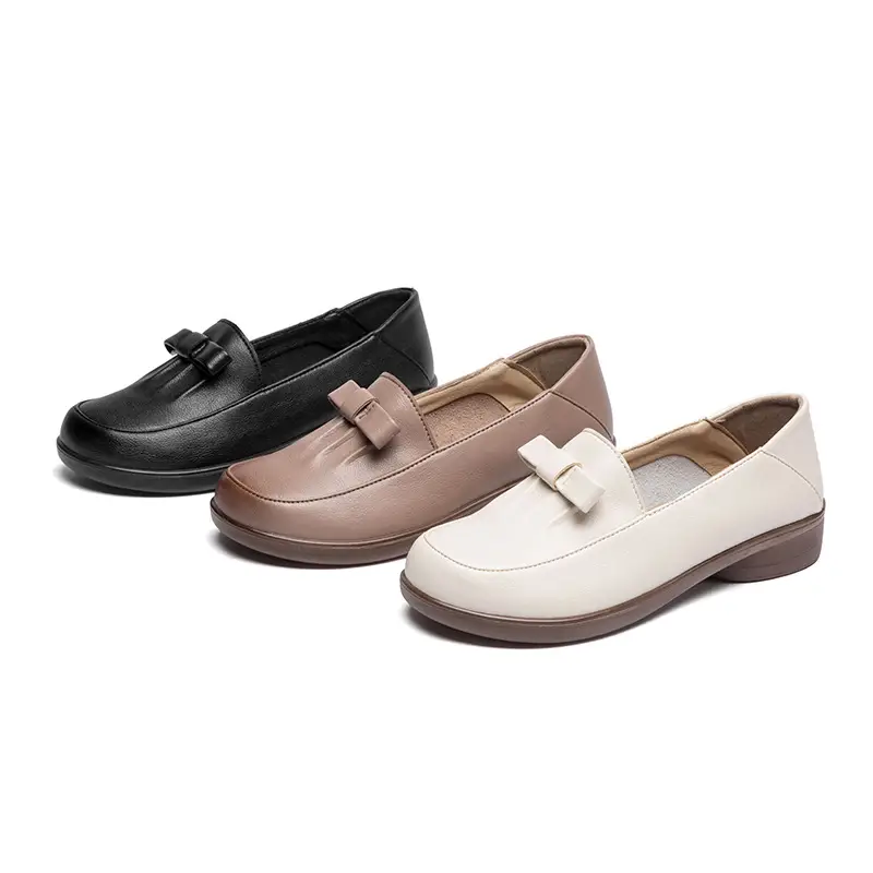 Women's British Style Leather Loafers Small 2025 - Image 8