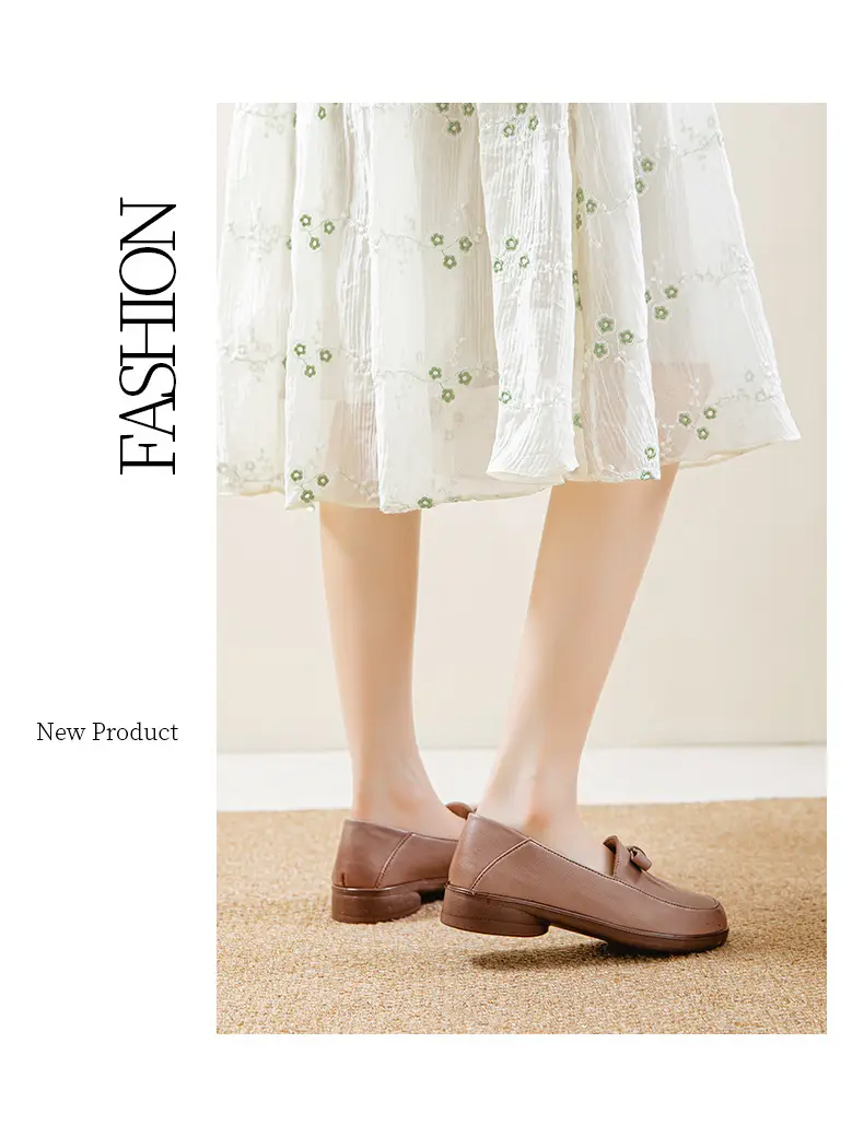 【Clearance! No Returns or Exchanges】Women's Loafers, Mom Shoes, Small Leather Shoes, Slip-On Moccasins, Women's Flats — feature 14