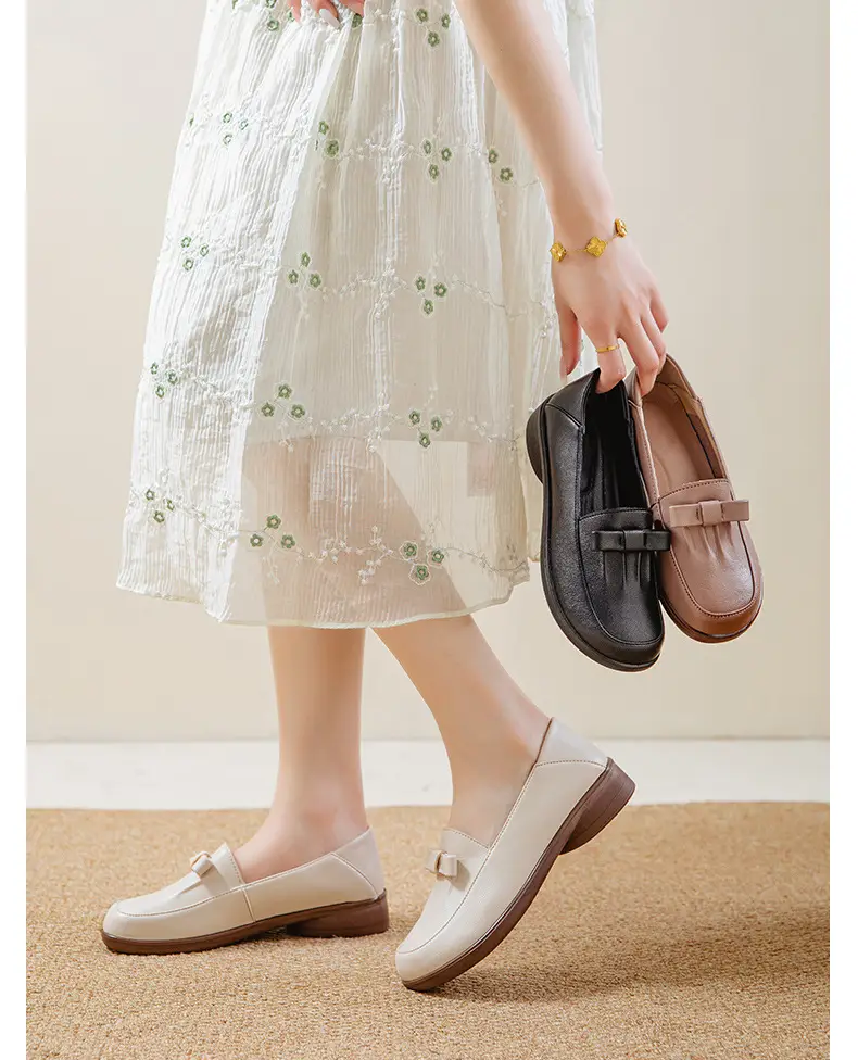 【Clearance! No Returns or Exchanges】Women's Loafers, Mom Shoes, Small Leather Shoes, Slip-On Moccasins, Women's Flats — feature 2