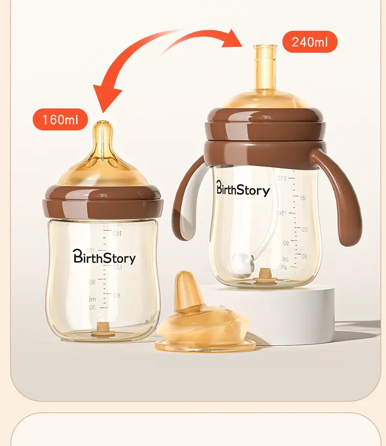 Ppsu Bottle for Newborn Babies 0 to 3-6 Months and Above, Anti-Flatulence, Anti-Choking, Imitation Breast Milk, Anti-Leakage — feature 15